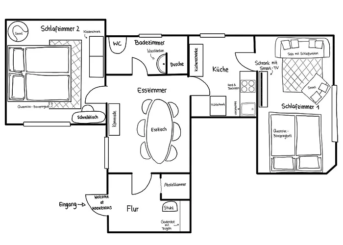Moonrooms: Cityapartment 1 - Bad Bevensen